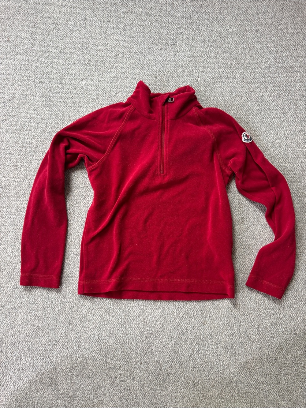 Moncler Red Fleece Pullover
